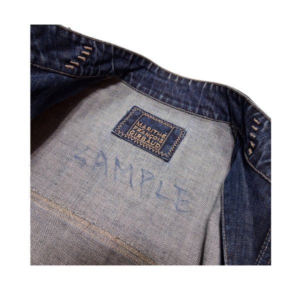 Vintage Marithé + François Girbaud Blue Denim Jacket Mens Size Medium - Picture 8 of 8